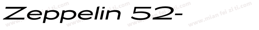 Zeppelin 52字体转换